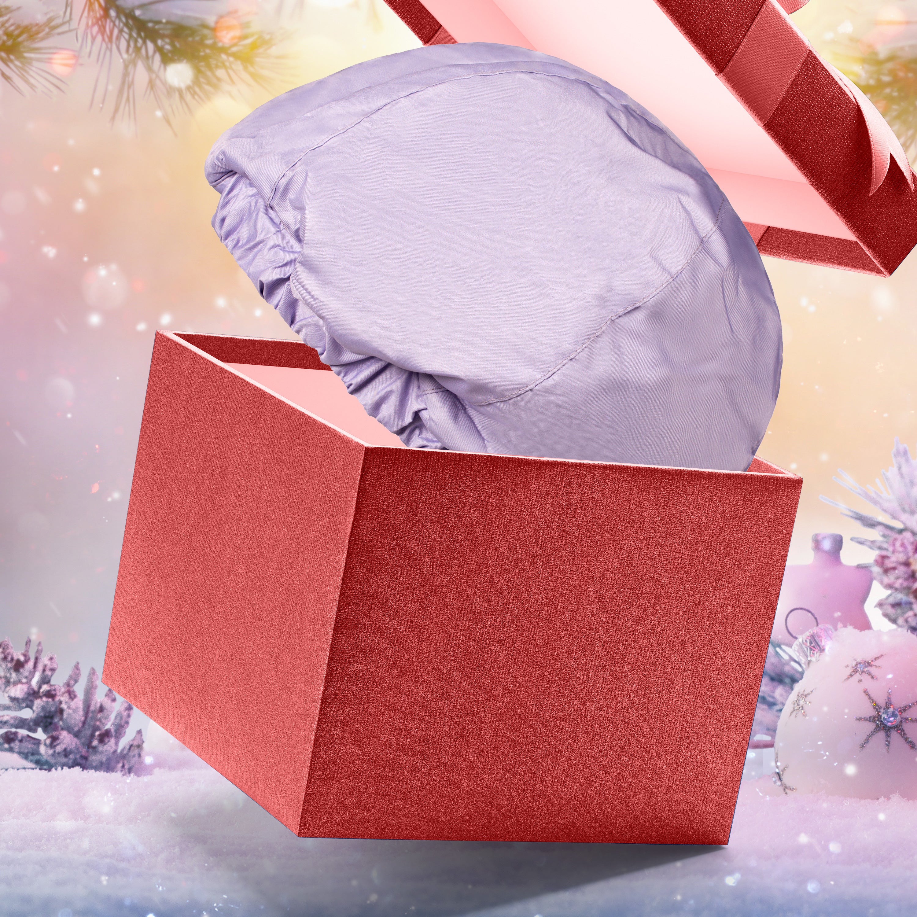 Lilac Shower Shower Cap For Women β Reusable, Waterproof, Humidity-Proof