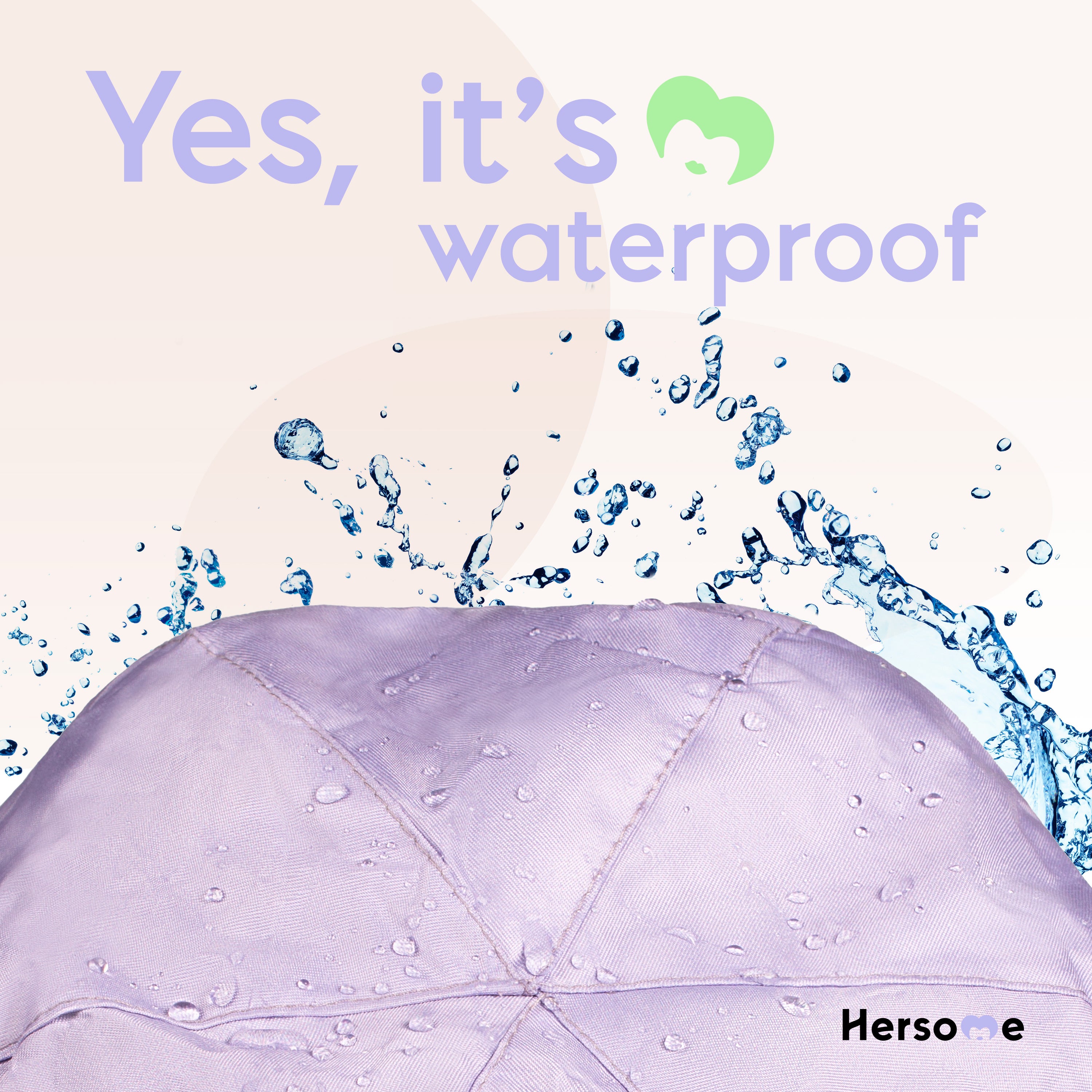 Lilac Shower Shower Cap For Women β Reusable, Waterproof, Humidity-Proof