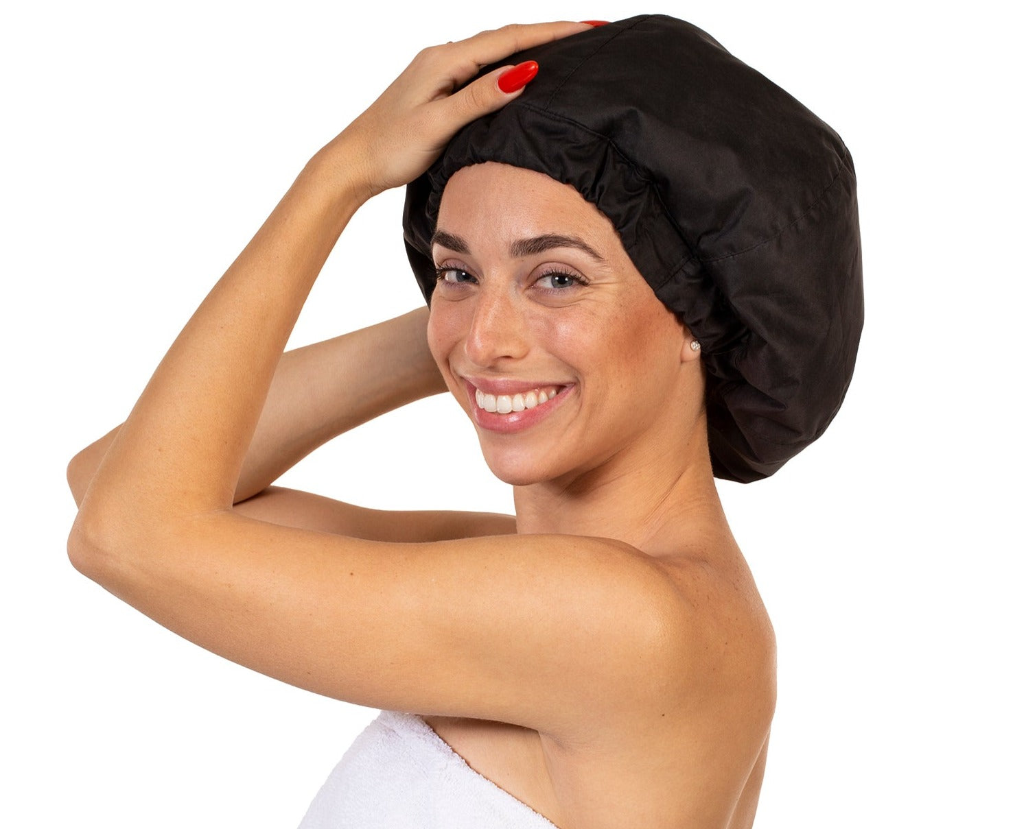 CurlyMan Black Plaid Shower Cap For Men – GetHairsome