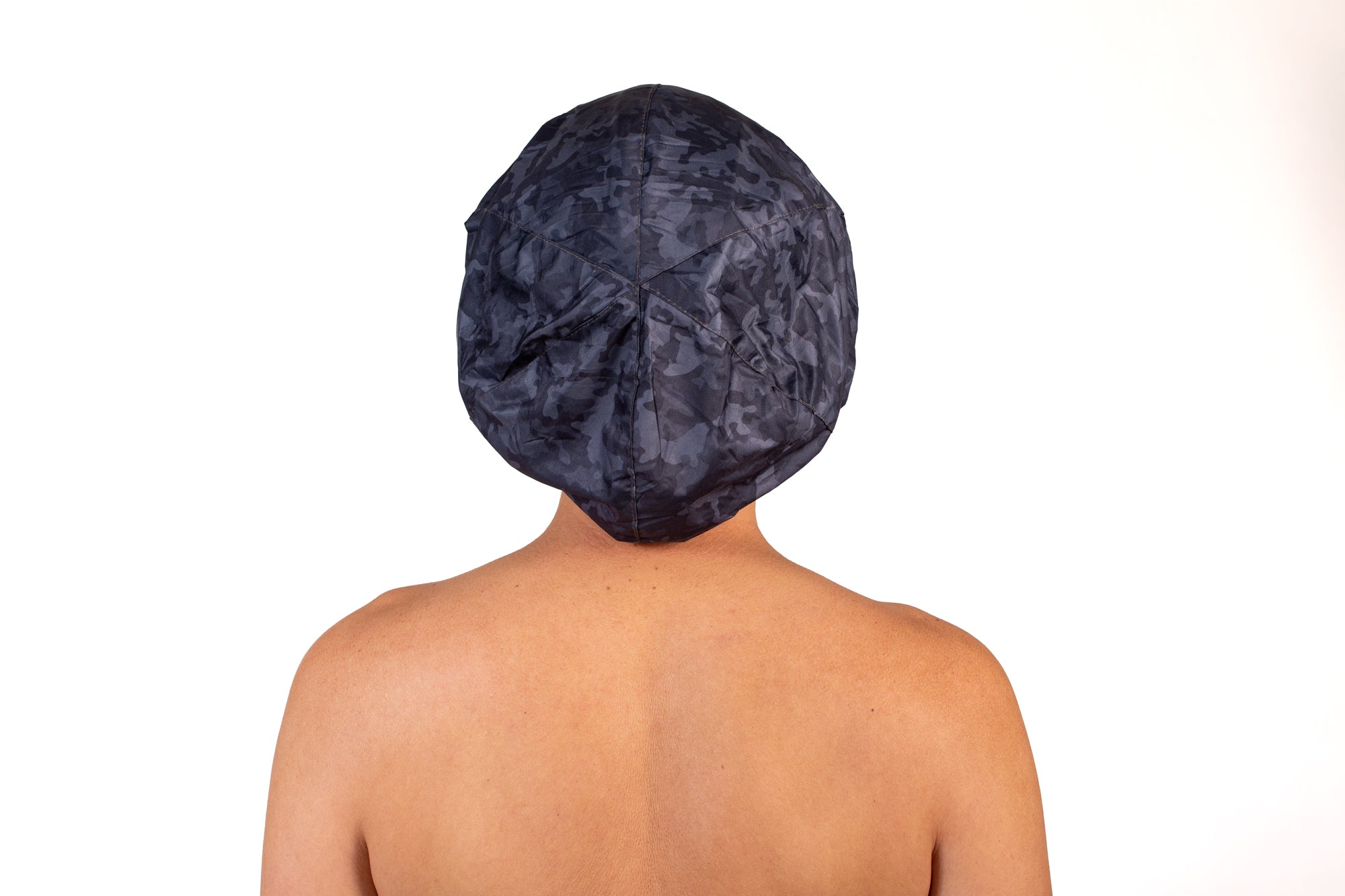 Black Camouflage Shower Cap For Men